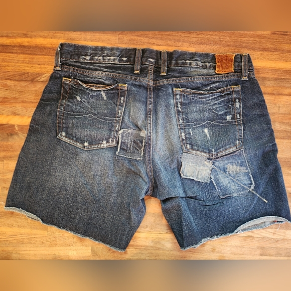 Lucky Brand Legend Riley Boyfriend Patched Short Size 14/32 - Picture 4 of 8